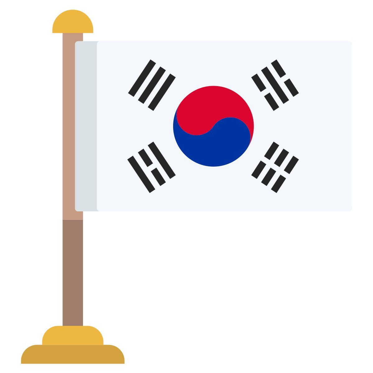 korea south flag icon