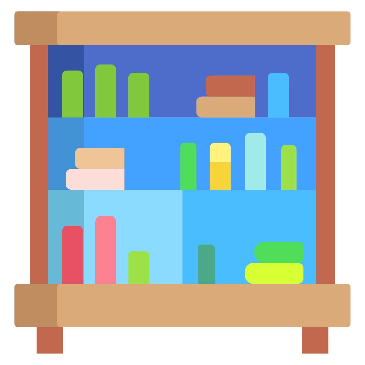 library shelf icon