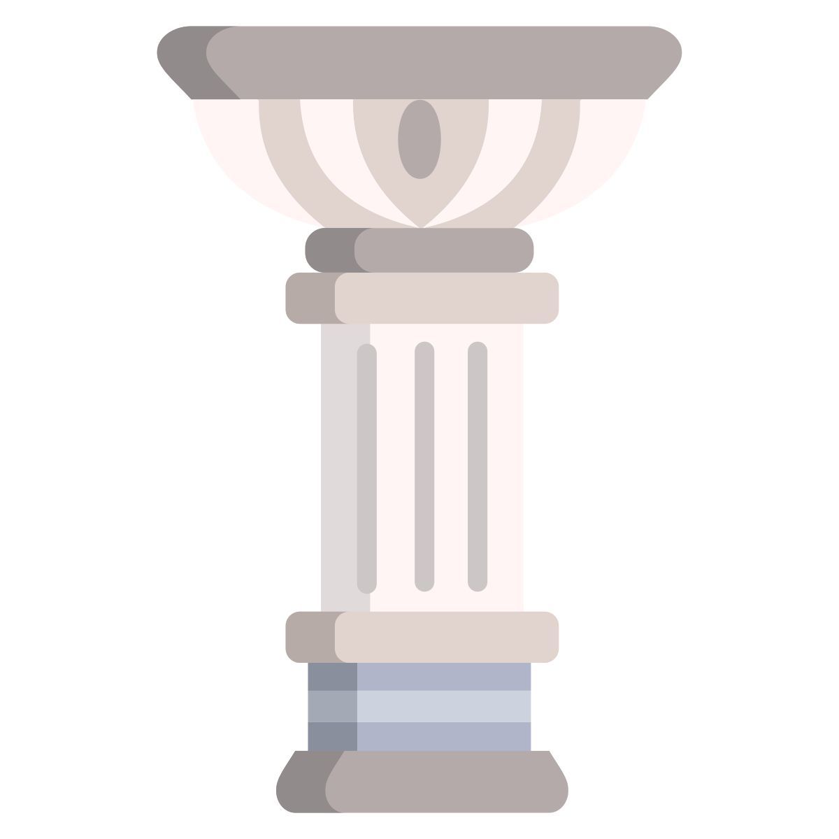 lotus greek pillar icon