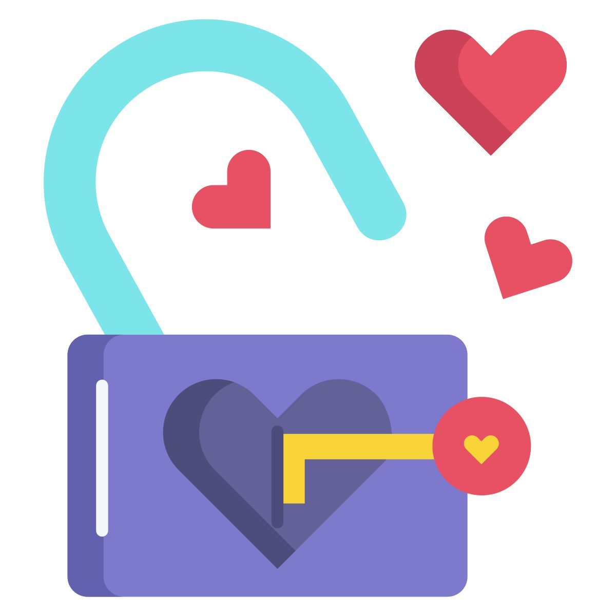 love lock and key icon