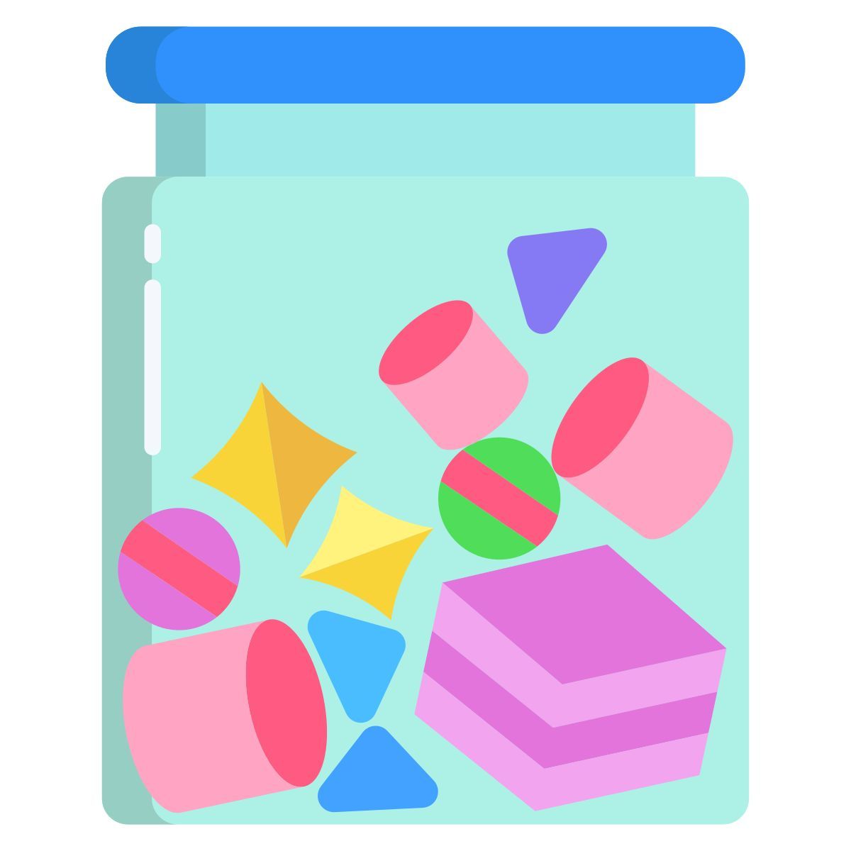 low carb gummy candy icon