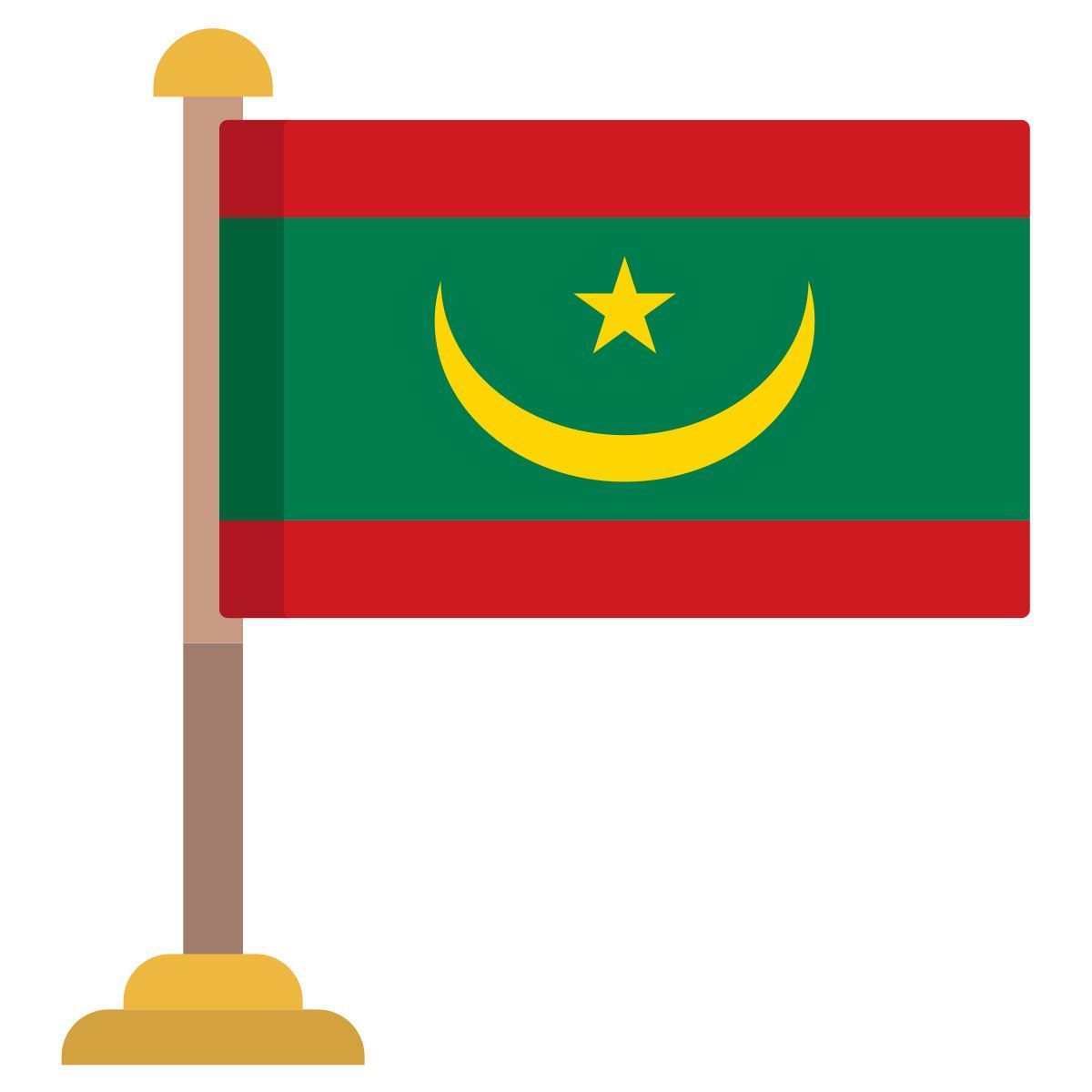 mauritania flag icon