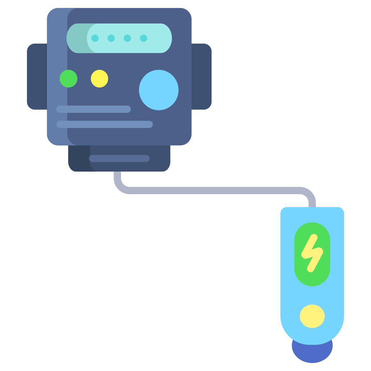 meter battery charger icon