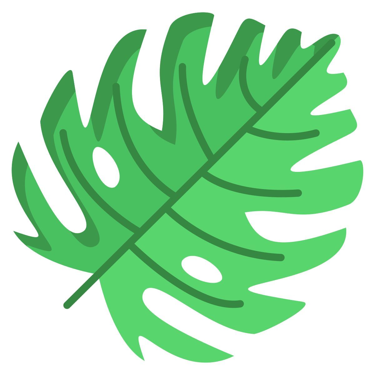monstera leaf icon