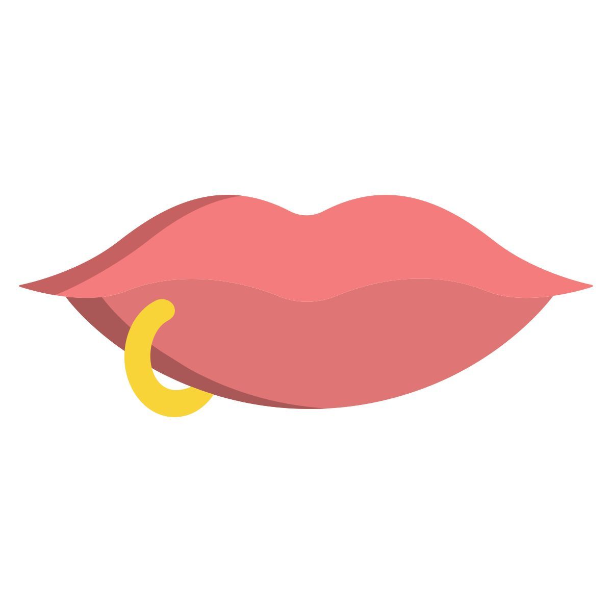 mouth piercing icon