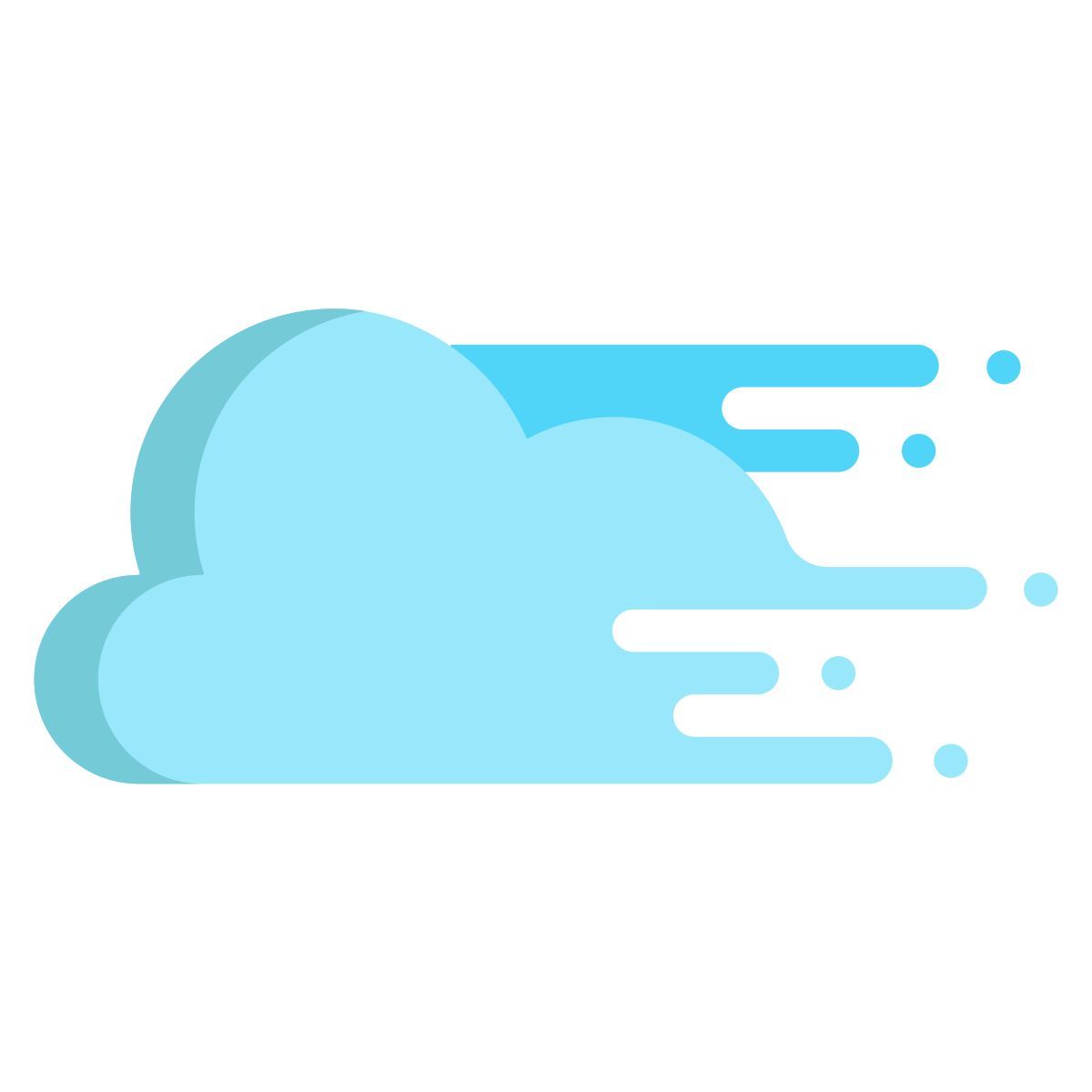 nuage en mouvement icon