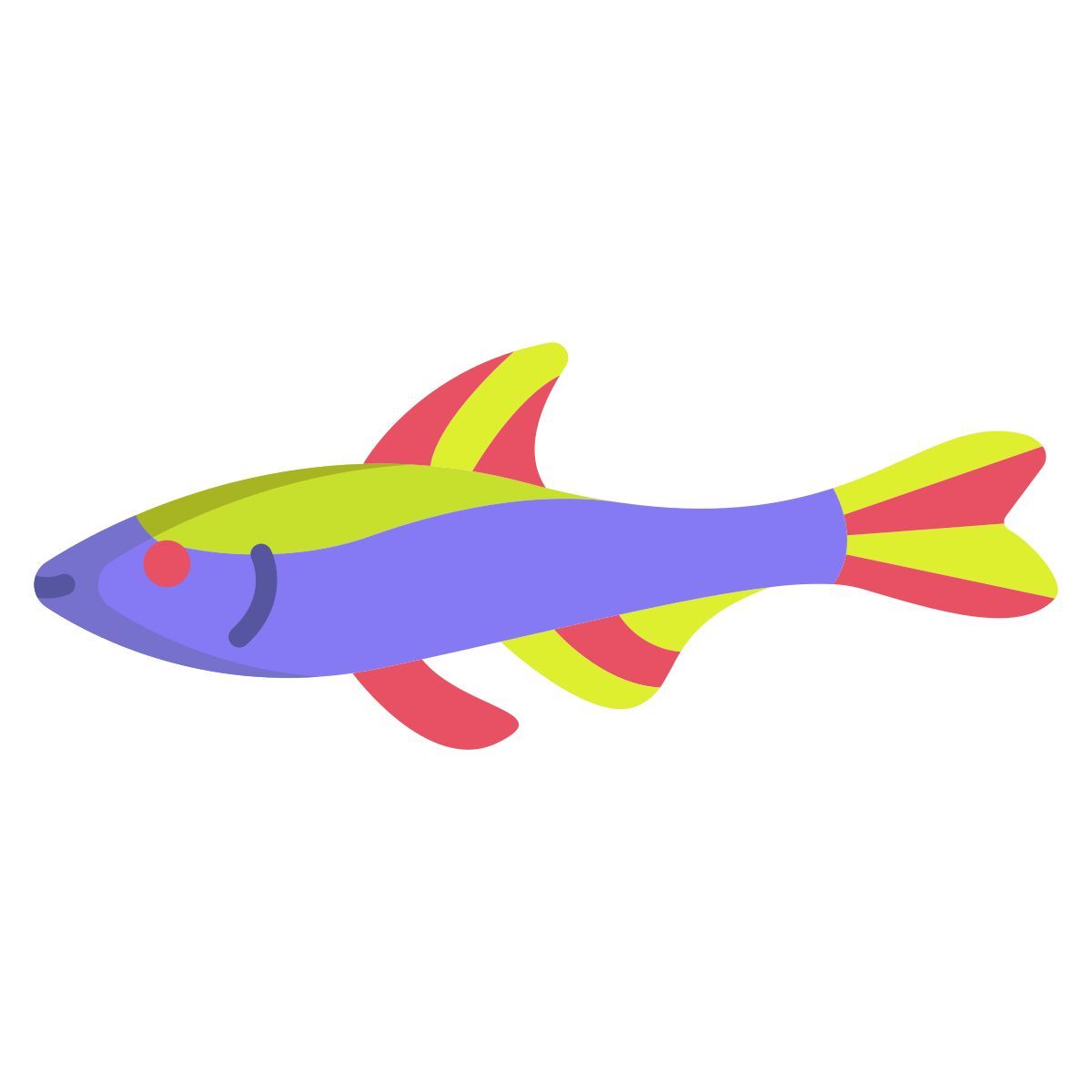 neon tetra fish icon