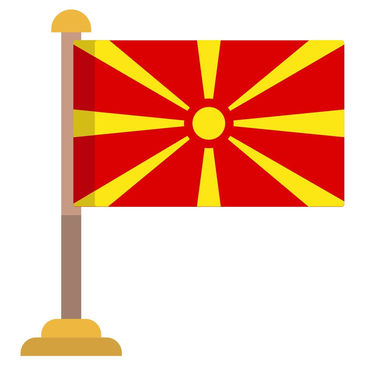 north macedonia flag icon