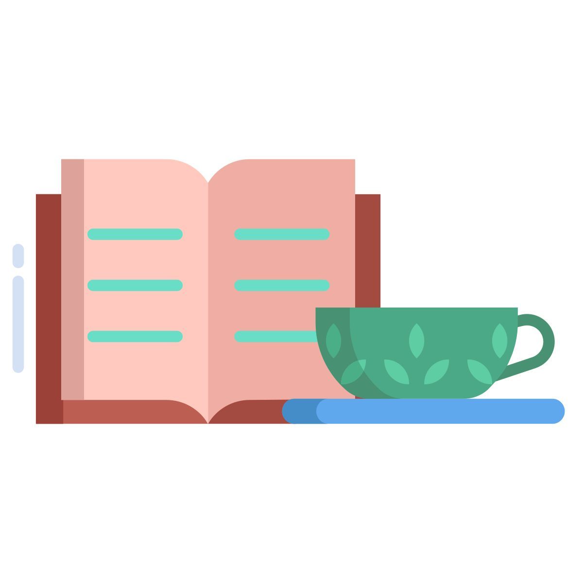 novel and tea icon