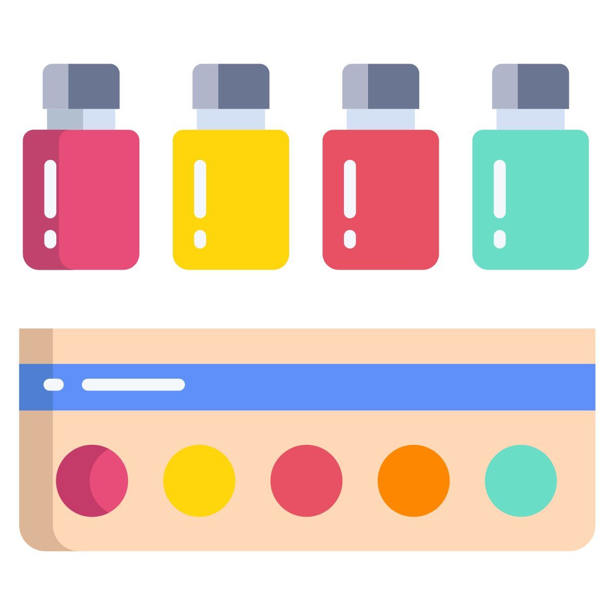 paint bottles icon