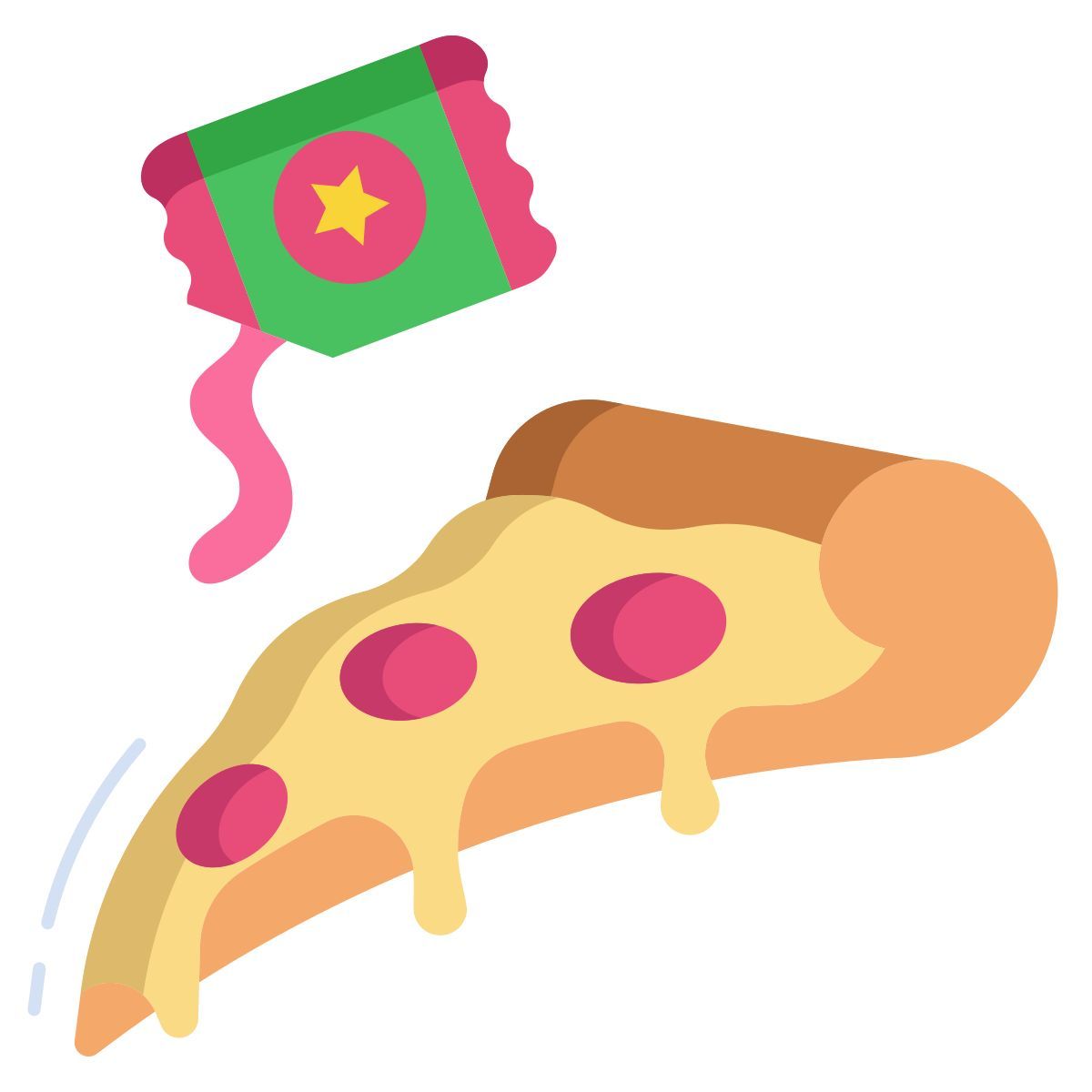 pizza and ketchup icon