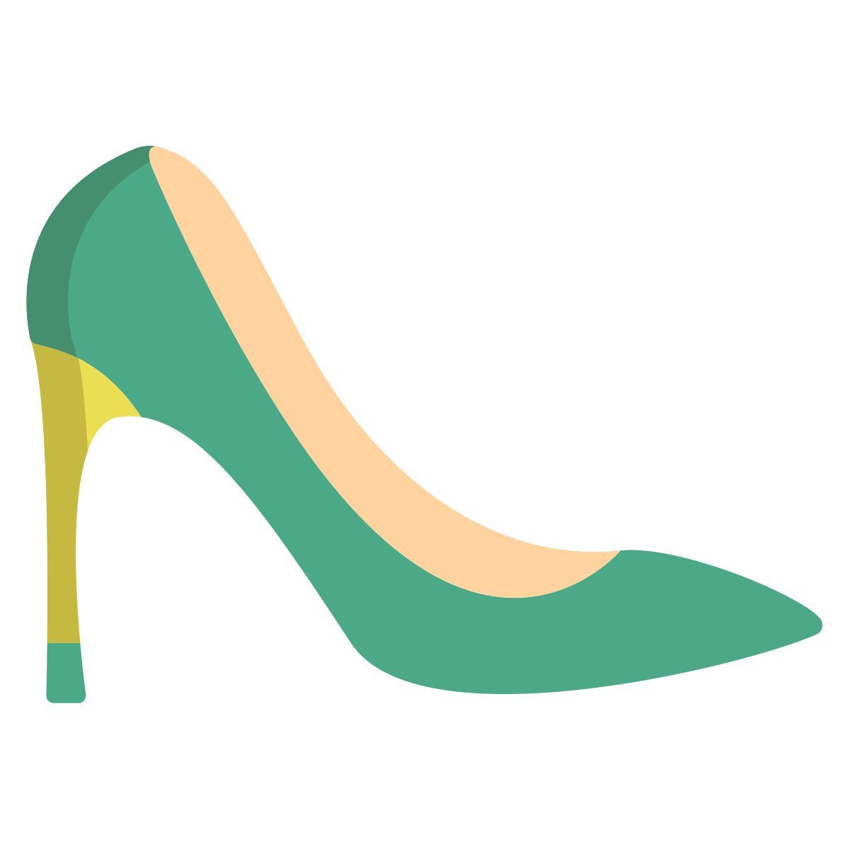 pointed heels shoe icon