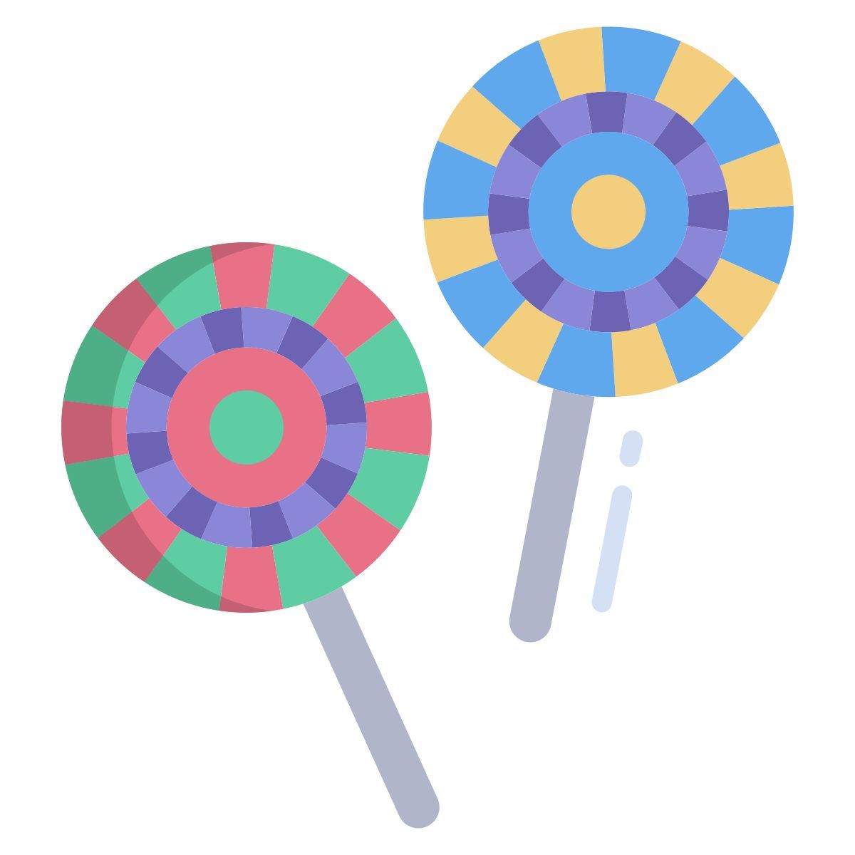 rainbow lollipop icon