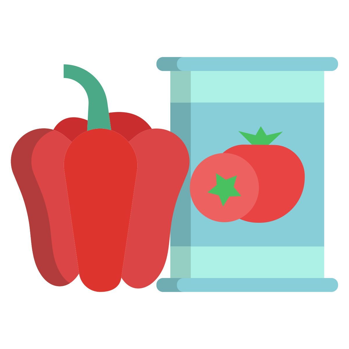 pimentão vermelho e pasta de tomate icon
