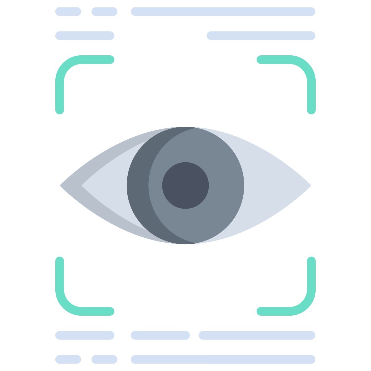 retina eye scanner icon