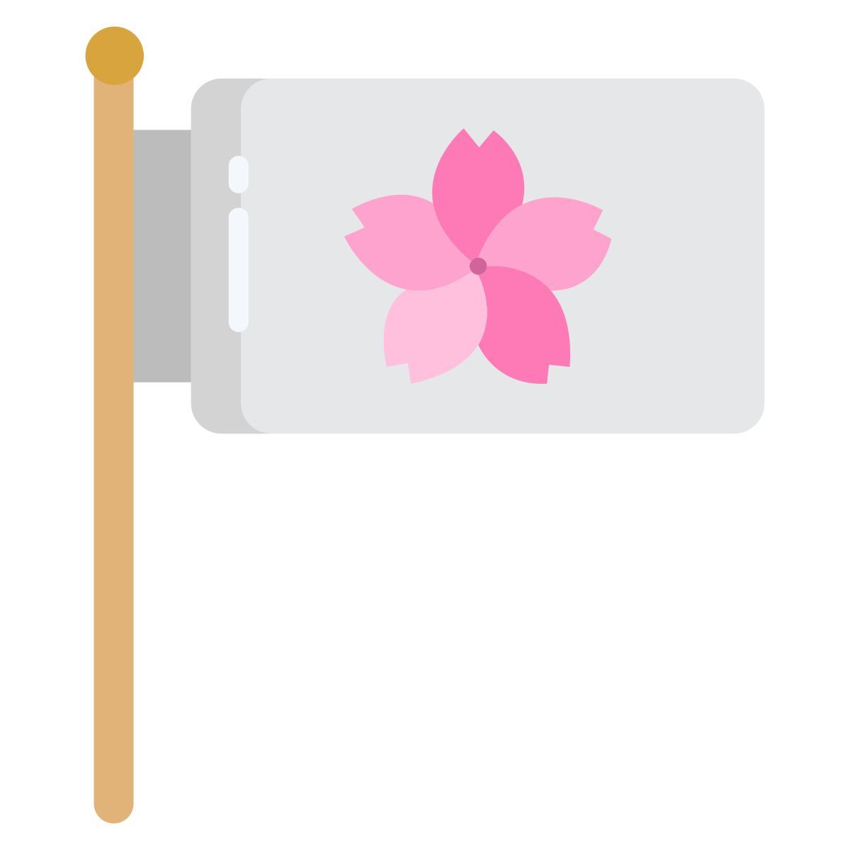 sakura festival flag icon