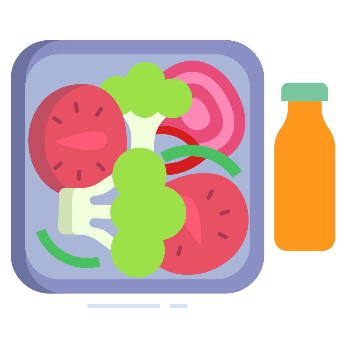salad and juice icon