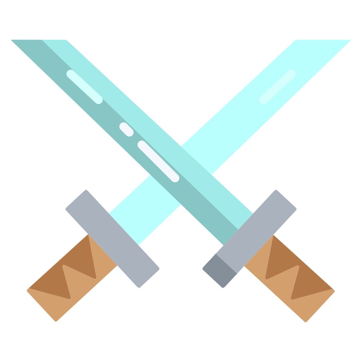 samurai sword crossed icon