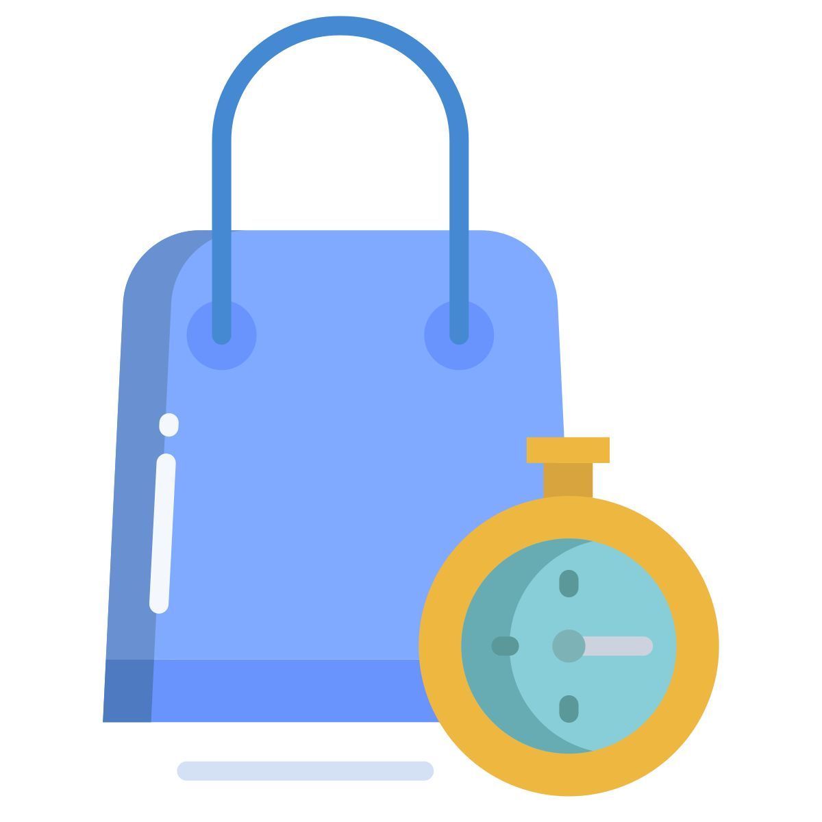 shopping bag timer icon