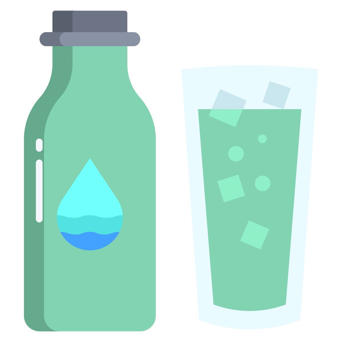soft drink and water icon
