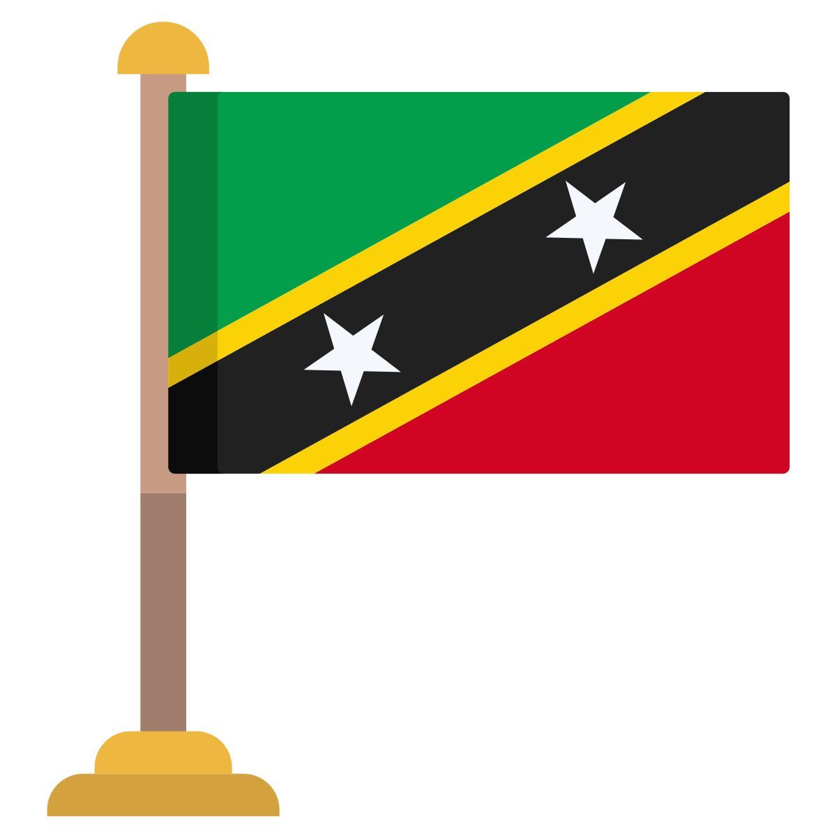 세인트키츠네비스 국기 icon