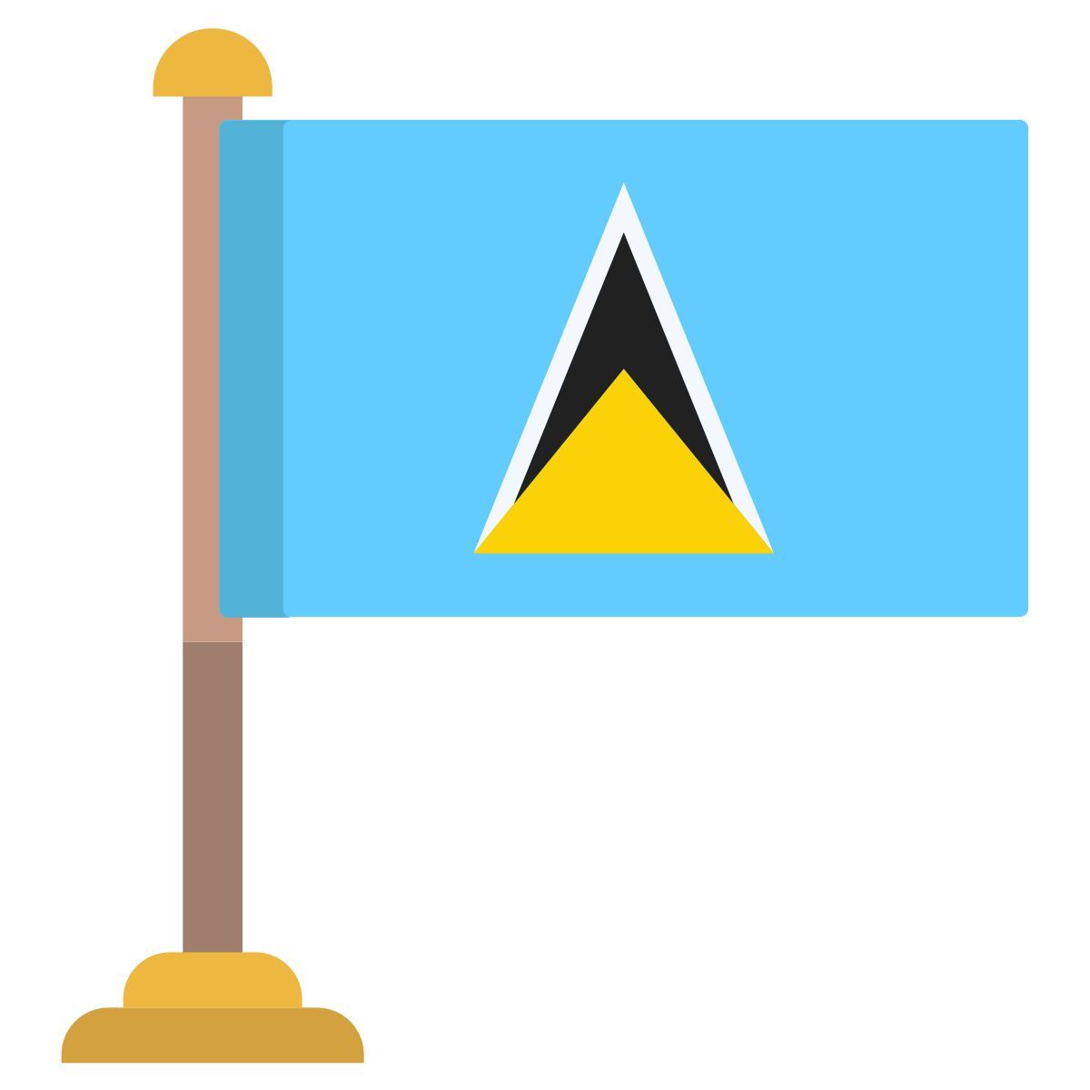 圣卢西亚旗 icon