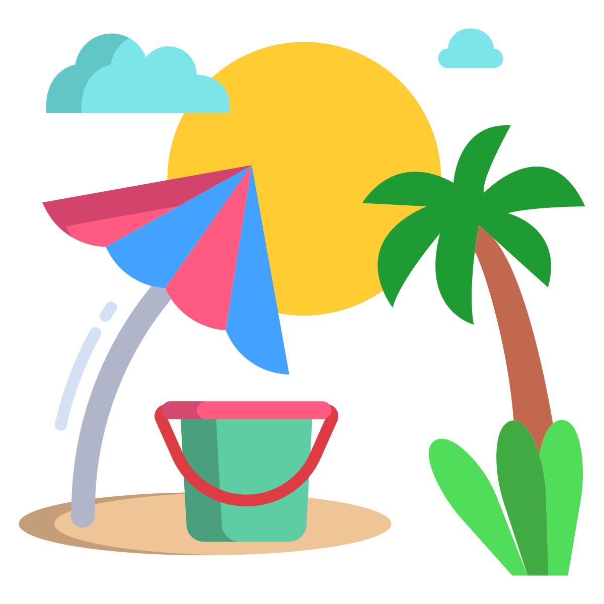 summer beach icon