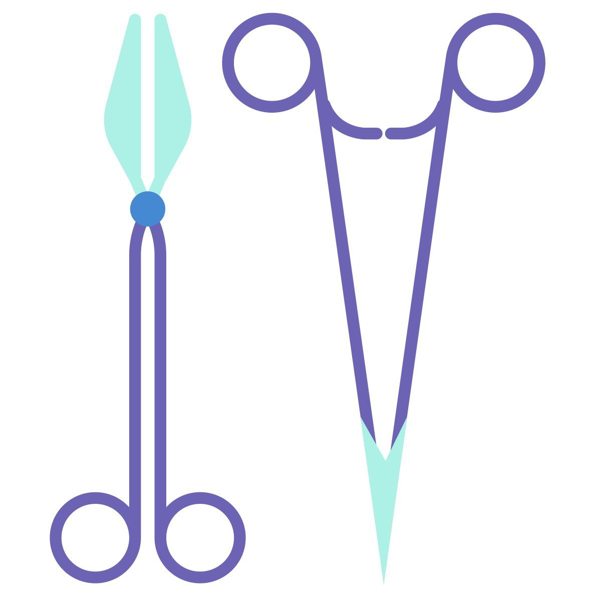 surgical scissors icon