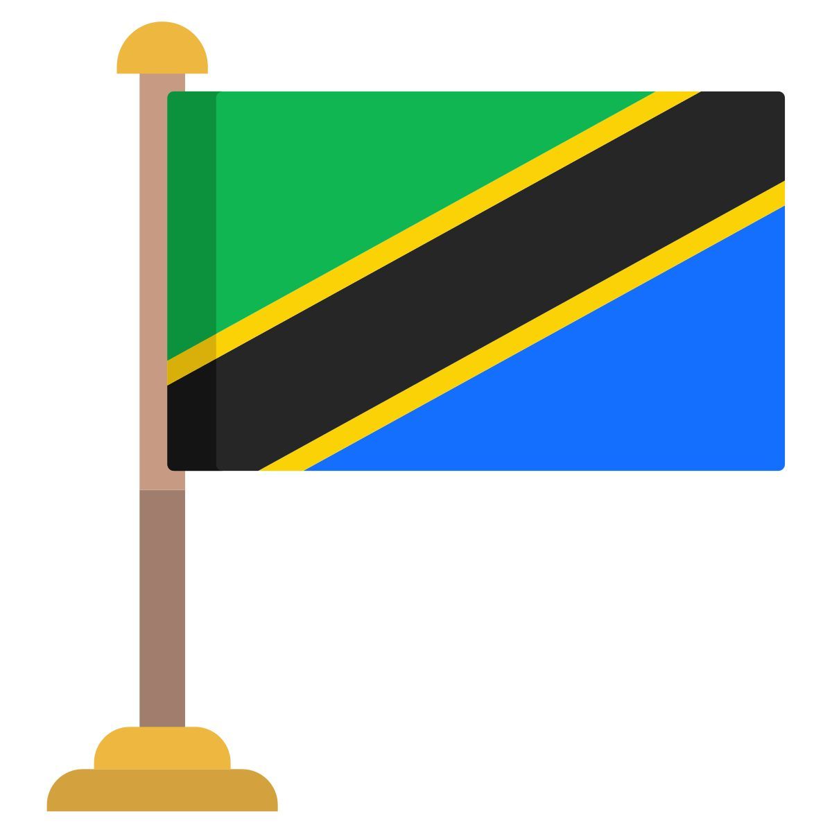 tansania flagge icon