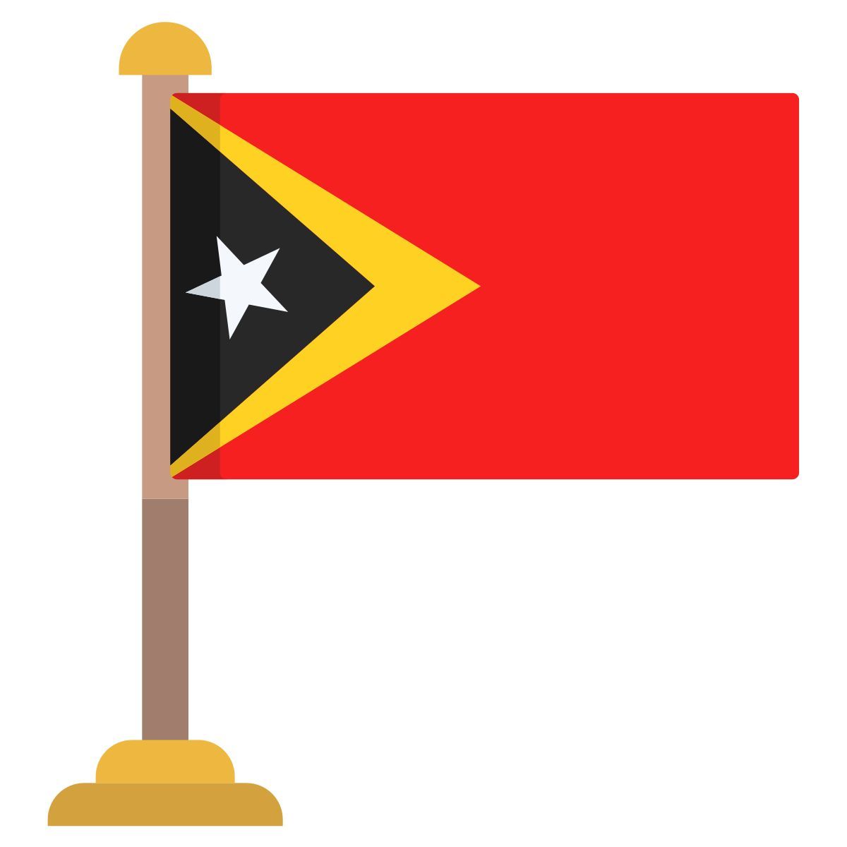 bandera de timor oriental icon