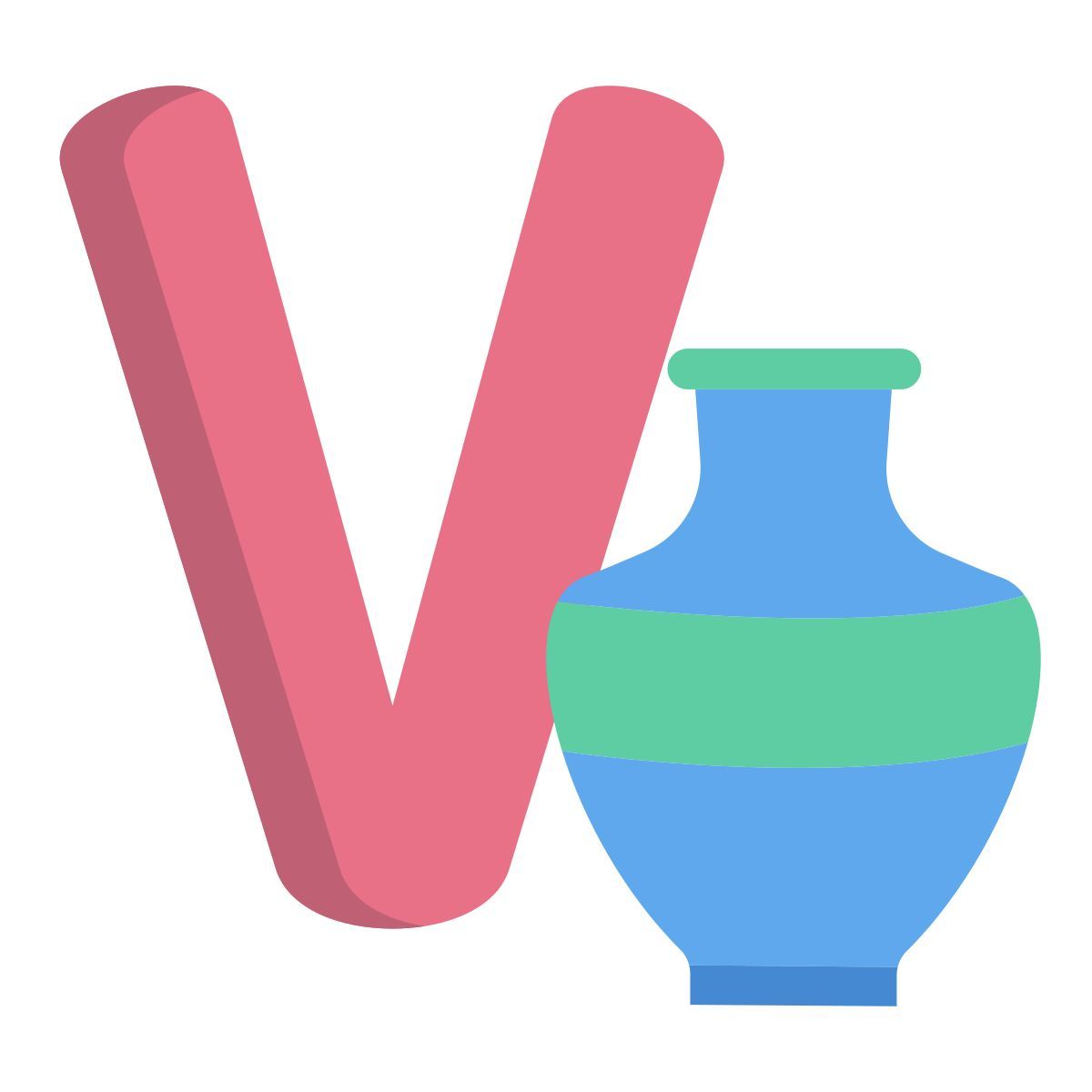 v icon