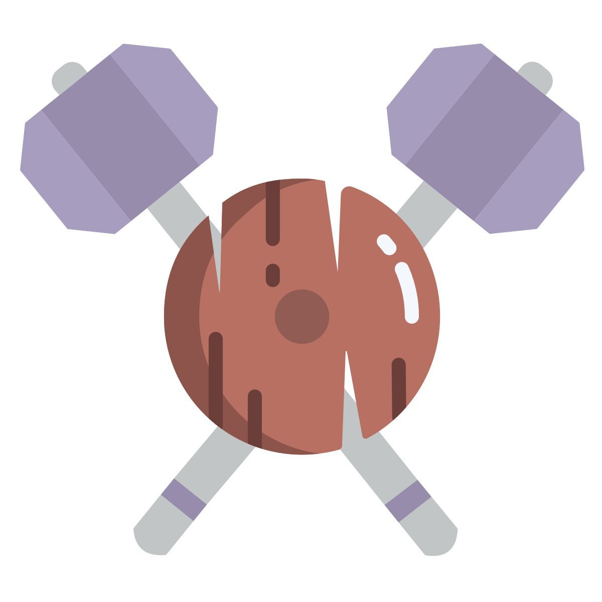 war hammer and shield icon