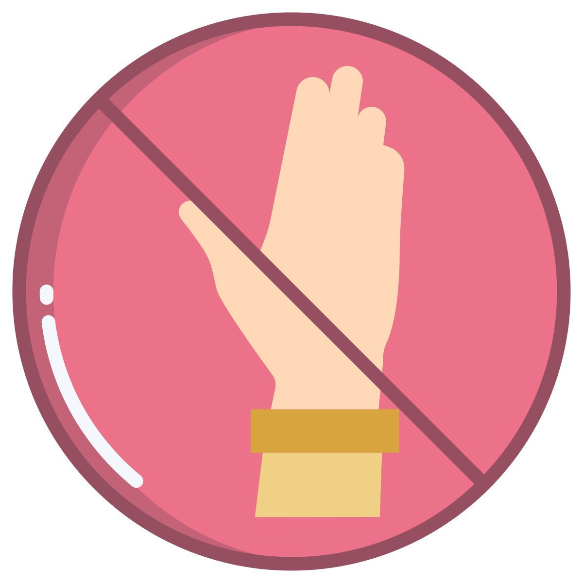 dont touch icon