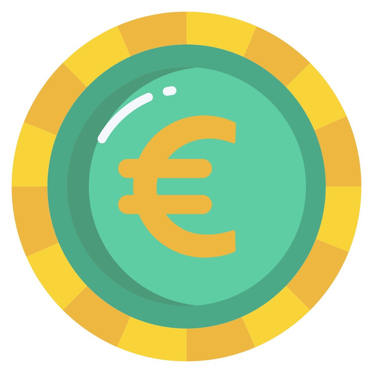 euro coin icon