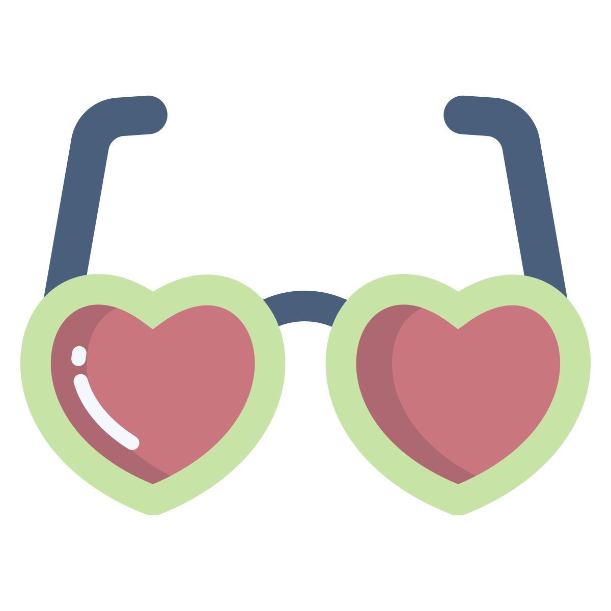 heart glasses icon