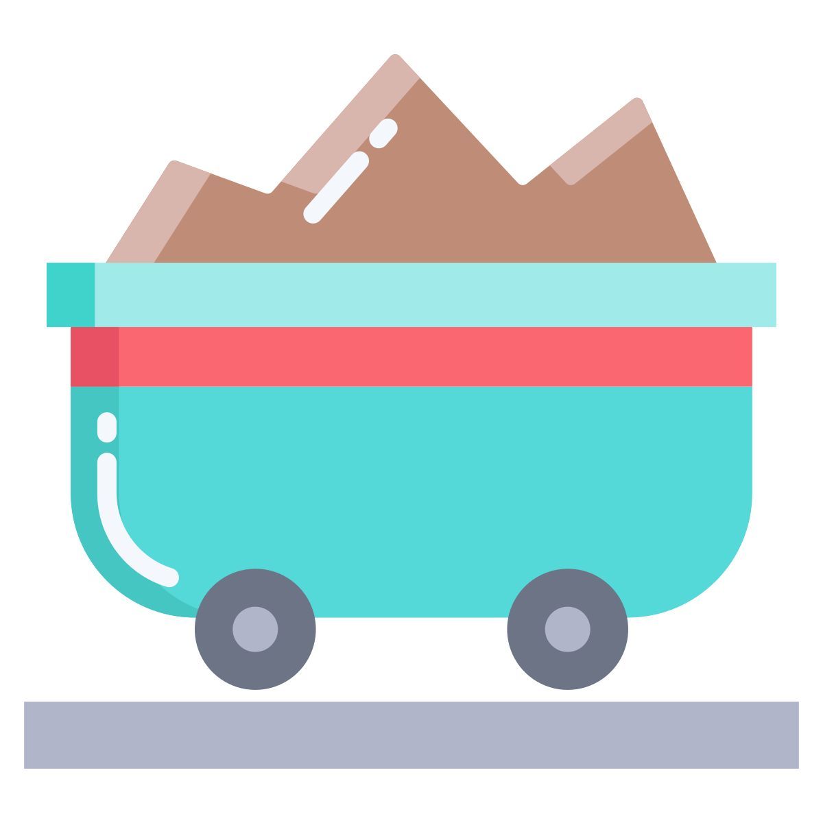 mining cart icon