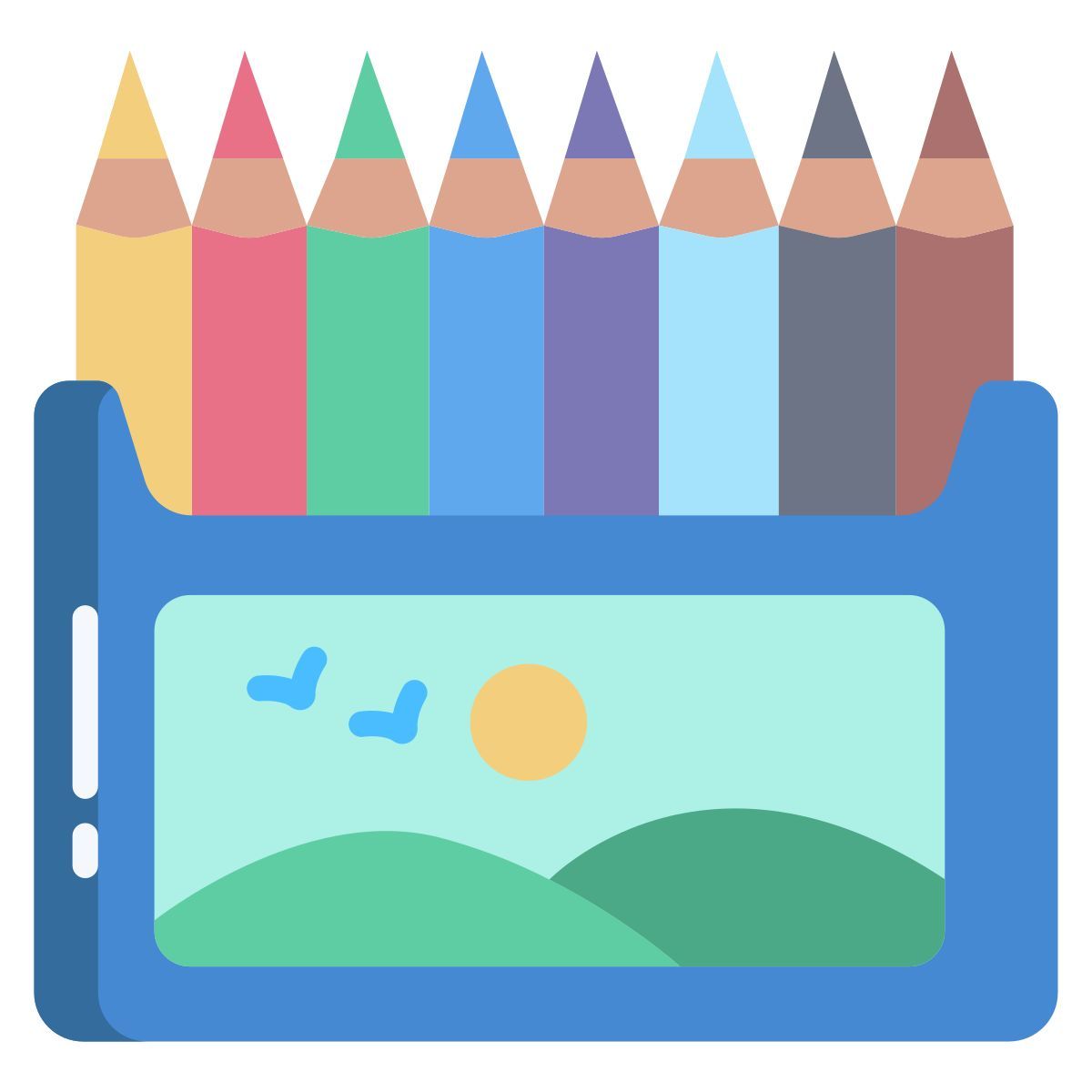pencil color icon