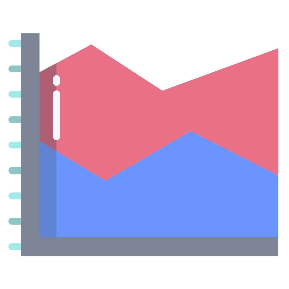 spline chart icon