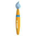 external Paint-Brush-painting-brushes-icongeek26-flat-icongeek26-21 icon