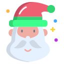 external Santa-Claus-christmas-icongeek26-flat-icongeek26 icon