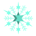 external Snowflake-snowflakes-icongeek26-flat-icongeek26-27 icon