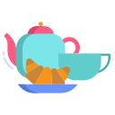 external Tea-With-Croissants-tea-icongeek26-flat-icongeek26 icon