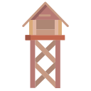 external Watch-Tower-medieval-architecture-icongeek26-flat-icongeek26 icon