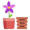 external Wooden-Flower-Pot-gardening-icongeek26-flat-icongeek26 icon