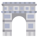 external arc-de-triomphe-landmarks-icongeek26-flat-icongeek26 icon