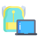 external backpack-office-icongeek26-flat-icongeek26 icon