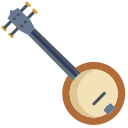 external banjo-music-instruments-icongeek26-flat-icongeek26 icon