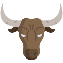 external buffalo-animal-faces-icongeek26-flat-icongeek26 icon