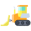 external bulldozer-vehicles-icongeek26-flat-icongeek26 icon