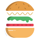 external burger-food-levitation-icongeek26-flat-icongeek26 icon